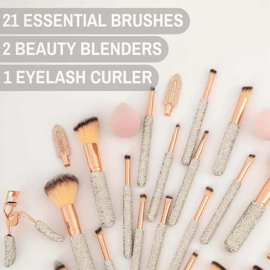 Makeup Box “Silver Pink” 30 pieces