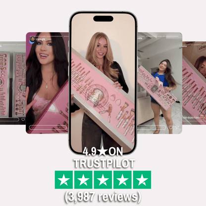 Makeup Box “Silver Pink” 30 pieces